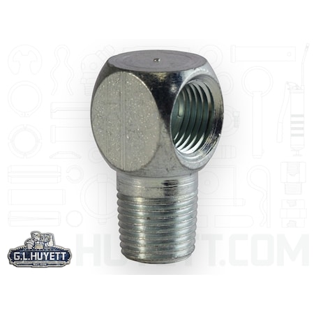 Lincoln Industrial Elbow, 90, 1/8-27PTF SAE Short x 1/8-27N L44701